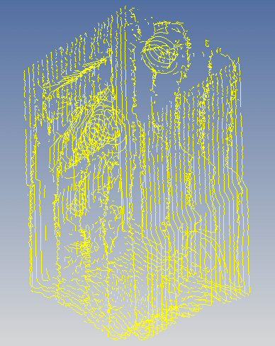 Sezione verticale ottenuta dalla Mesh
